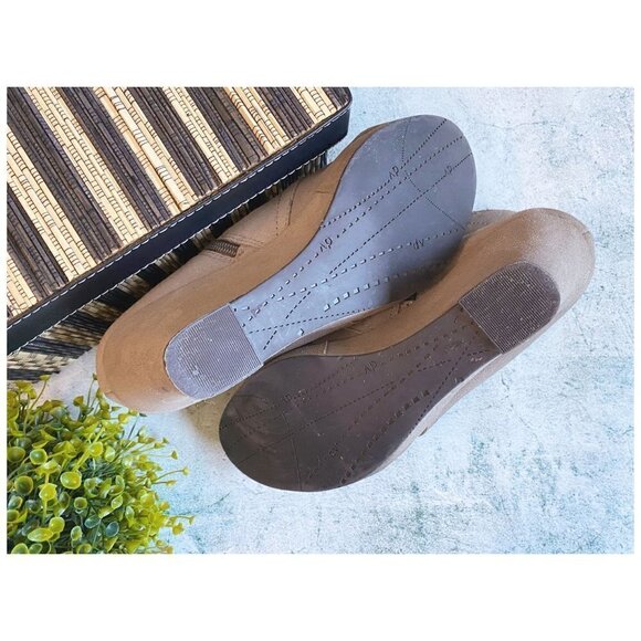 Dolce Vita "Pace" Tan Suede Booties Wedge Heel Lace-Up Women's Size 9.5 - Picture 10 of 10